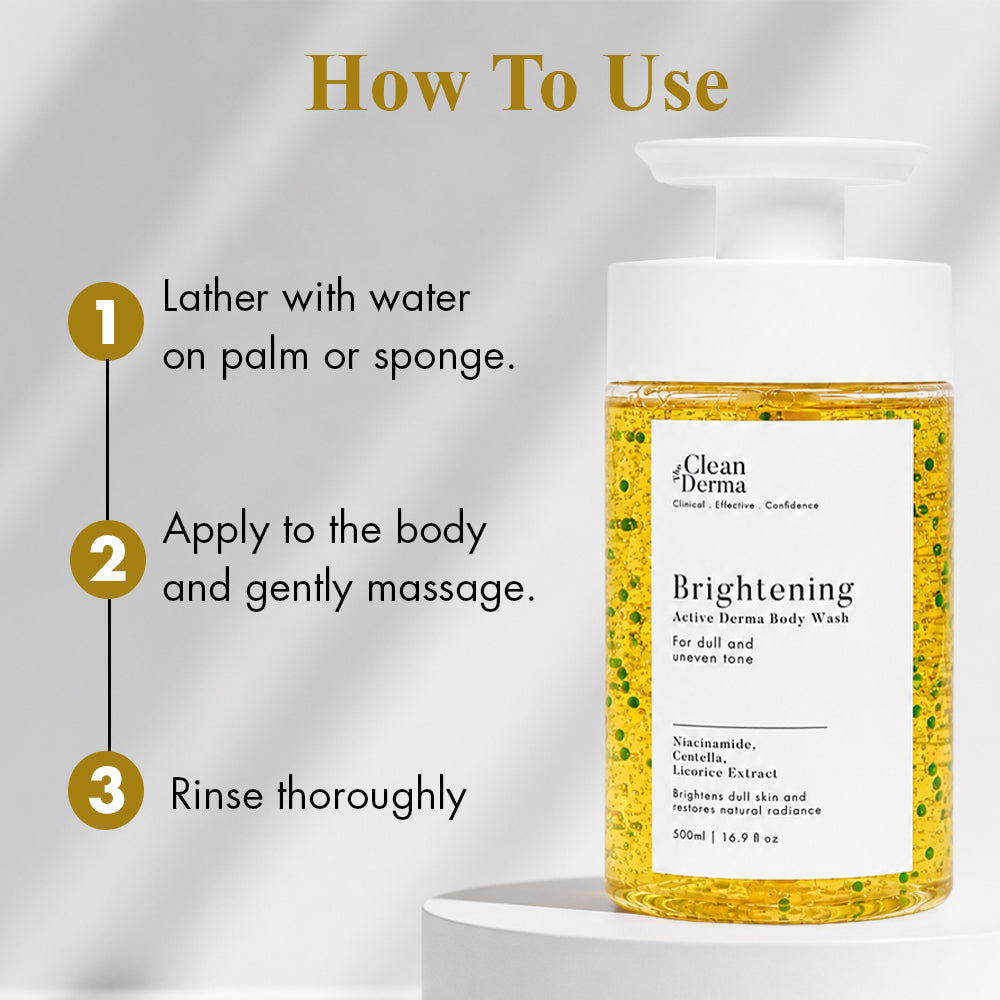 THE CLEAN DERMA Brightening Active Derma Body Wash 500ml