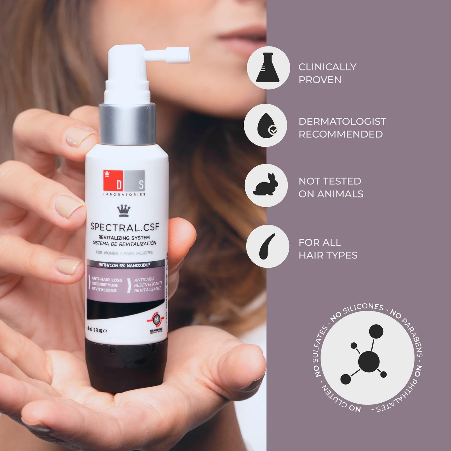 DS Laboratories Spectral.CSF Revitalizing Serum For Women With 5% Nanoxidil