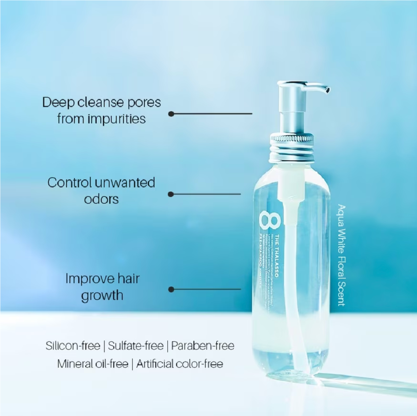 8 THE THALASSO Reset Cleansing & Head Spa Pre-Shampoo (For Scalp Detox & Odor Control) 200ml