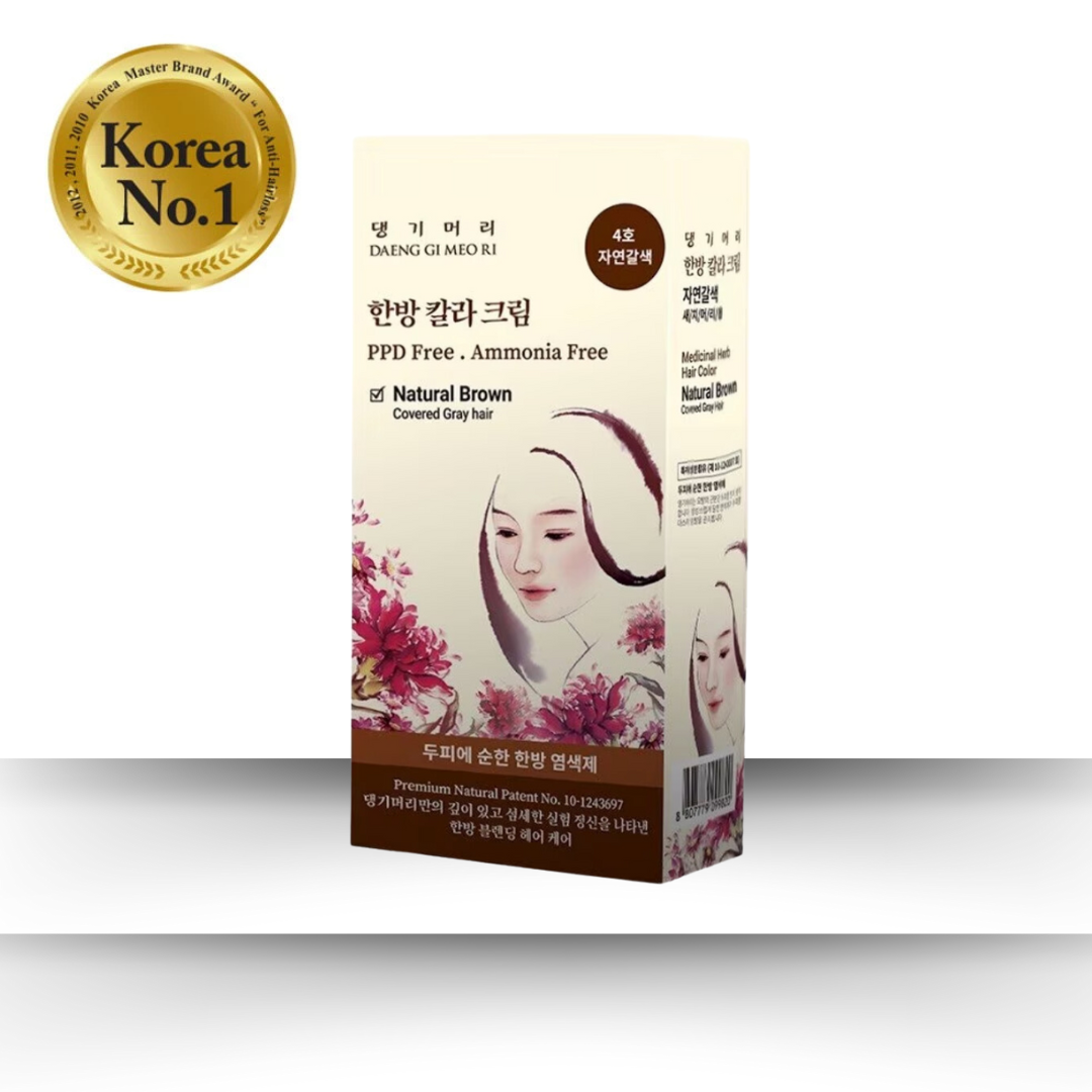 DAENG GI MEO RI Medicinal Herbal Hair Colour [Natural Brown/Dark Brown/Medium Brown/Black] 60g