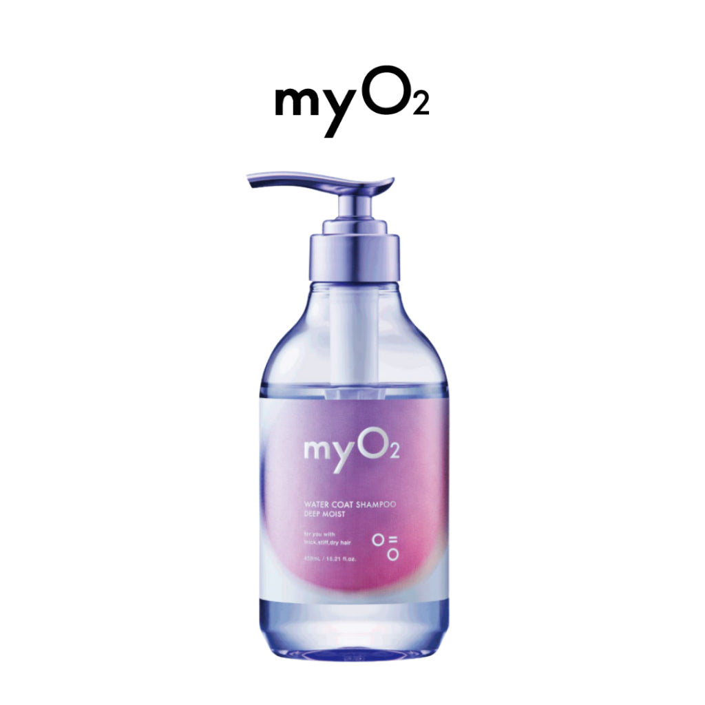 myO2 Watercoat Deep Moist/Sleek Moist Shampoo 450ml / Treatment 450g / Hair Oil 100ml