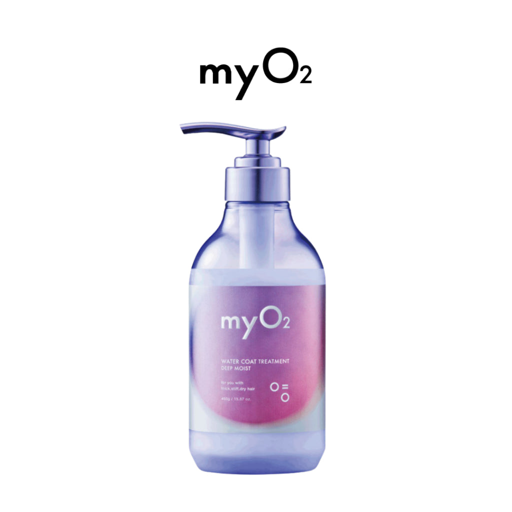 myO2 Watercoat Deep Moist/Sleek Moist Shampoo 450ml / Treatment 450g / Hair Oil 100ml