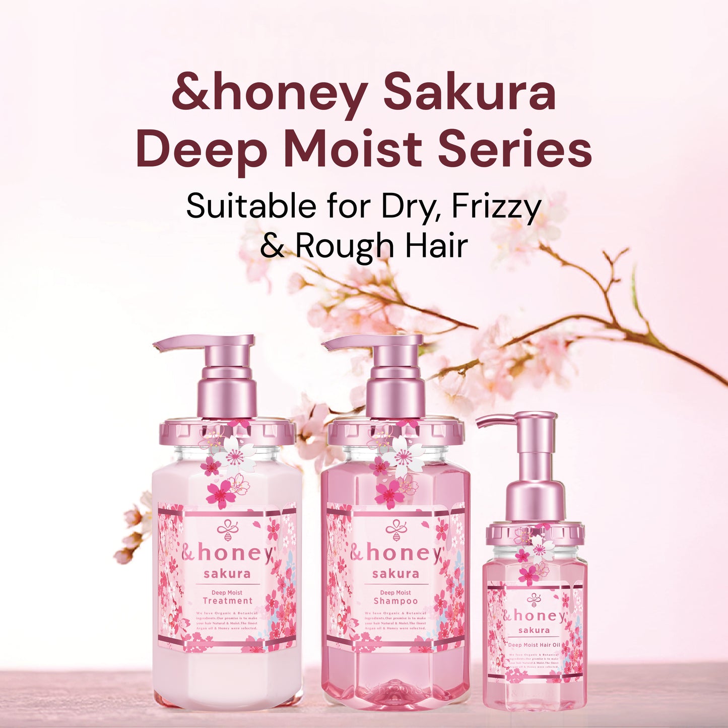 &honey Sakura Deep Moist Treatment 440g