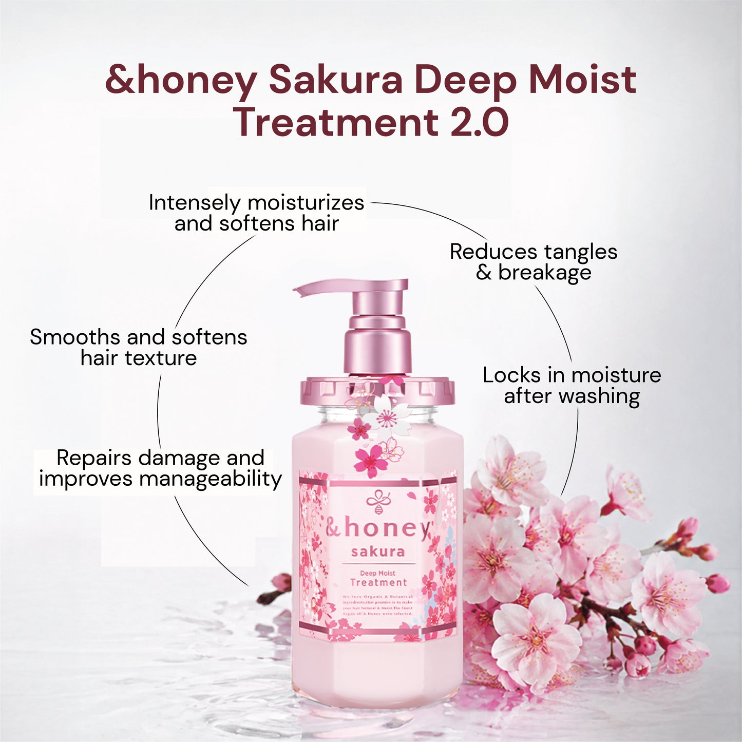 &honey Sakura Deep Moist Treatment 440g