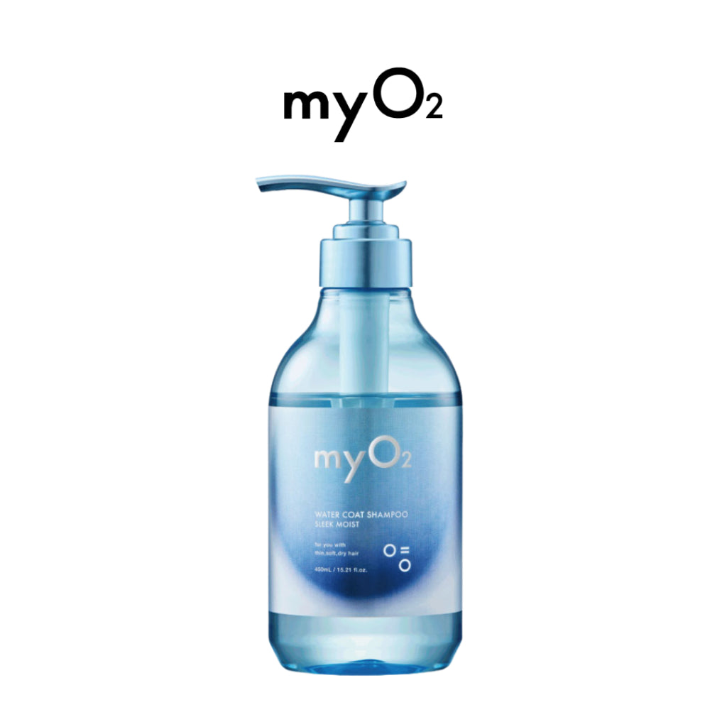 myO2 Watercoat Deep Moist/Sleek Moist Shampoo 450ml / Treatment 450g / Hair Oil 100ml
