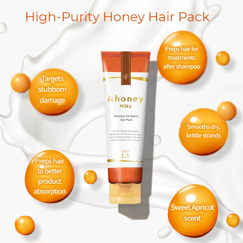 &honey Milky Precious Ex Hair Pack 130g