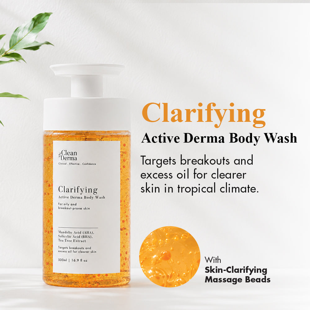 THE CLEAN DERMA Clarifying Active Derma Body Wash 500ml