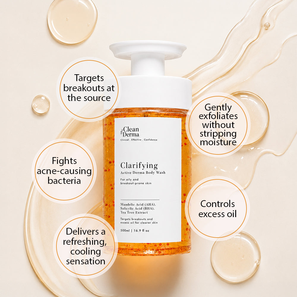 THE CLEAN DERMA Clarifying Active Derma Body Wash 500ml