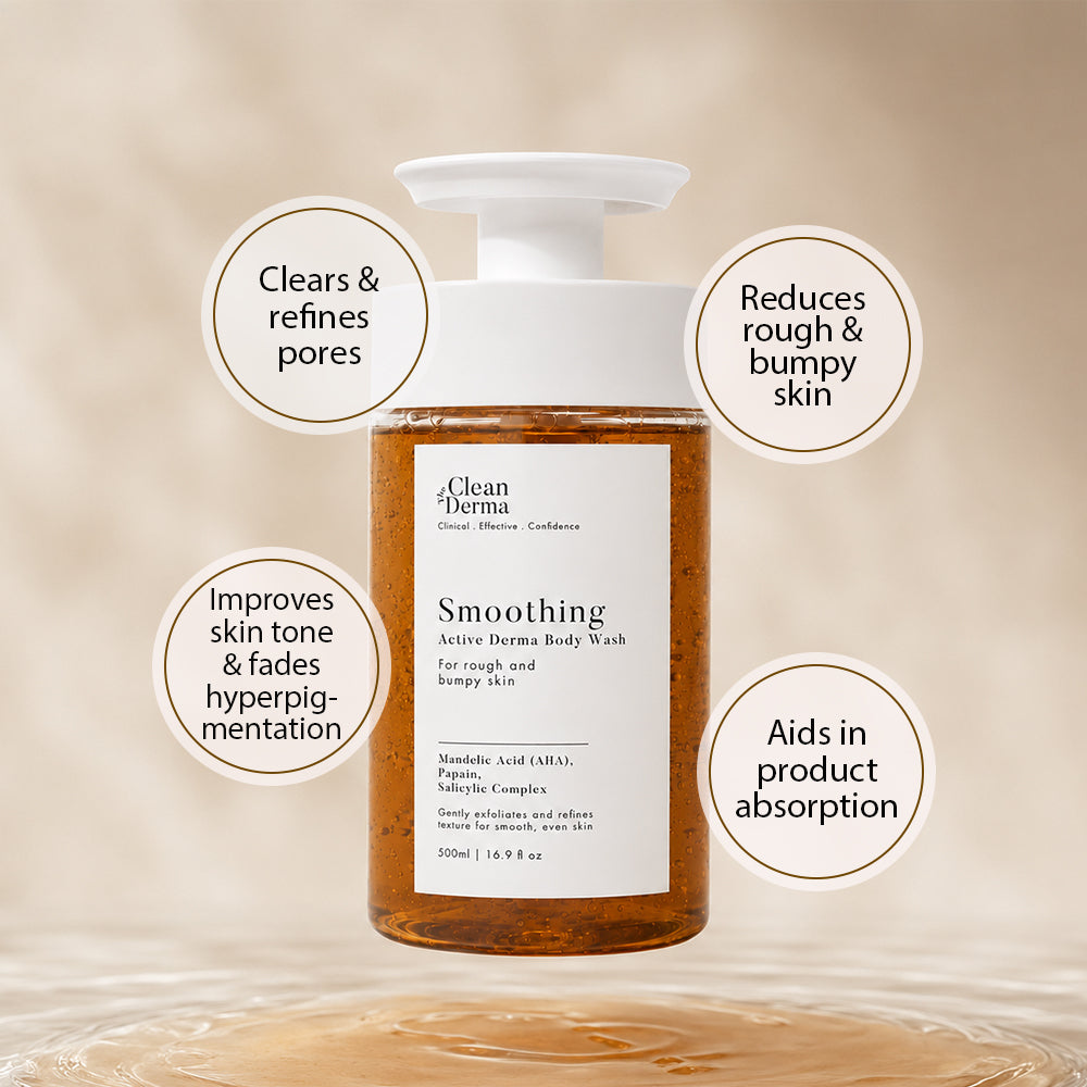 THE CLEAN DERMA Smoothing Active Derma Body Wash 500ml