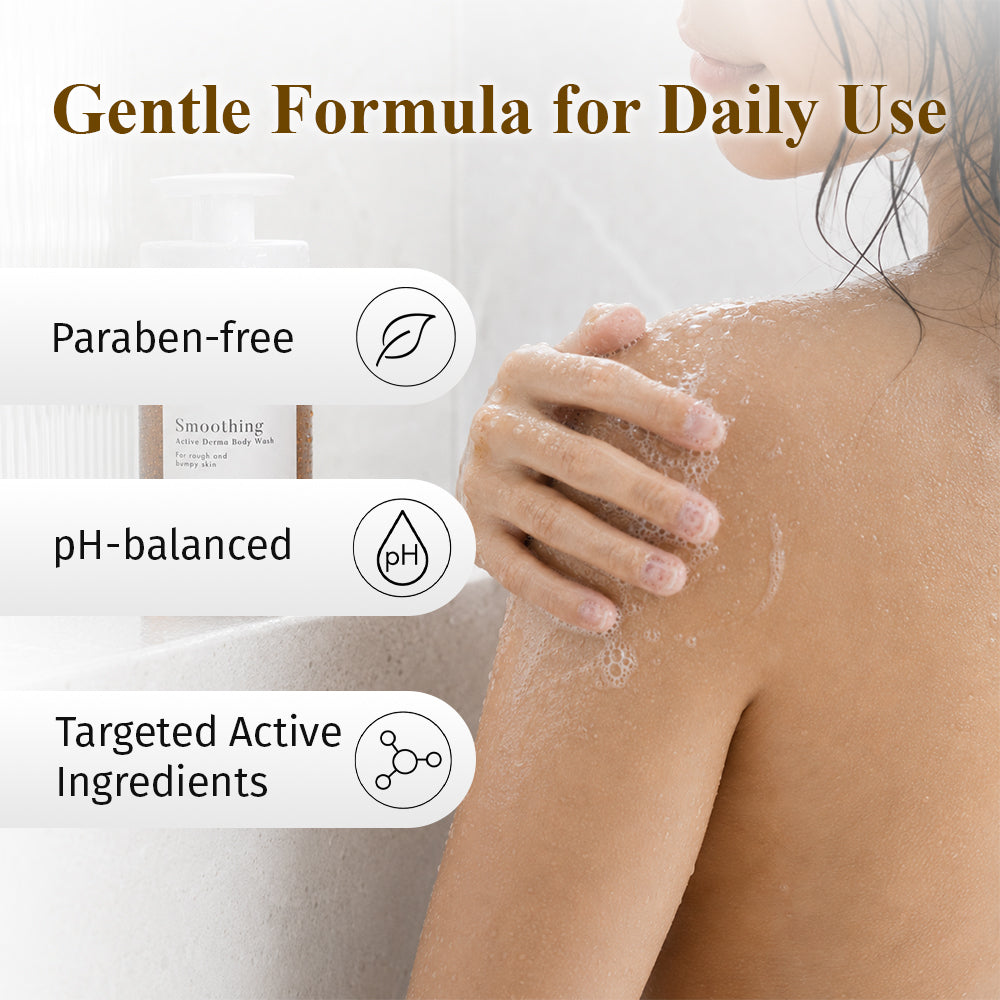 THE CLEAN DERMA Smoothing Active Derma Body Wash 500ml