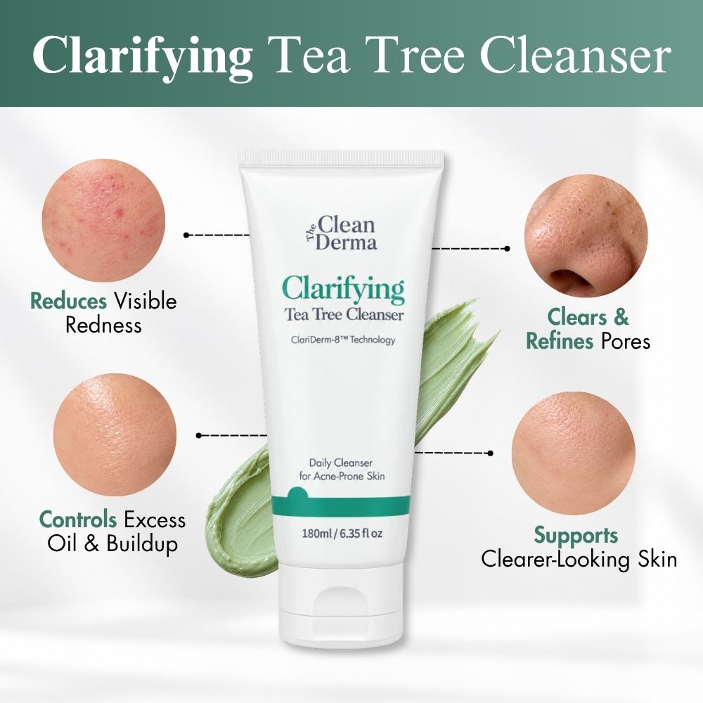 THE CLEAN DERMA Clarifying Tea Tree Cleanser 180ml