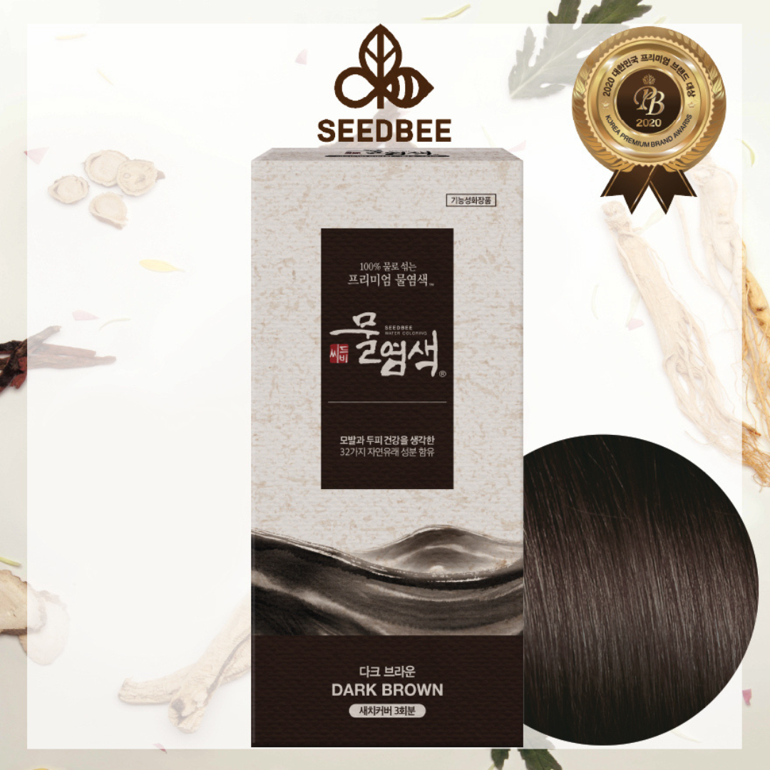 PAM&ROY / SEEDBEE Herb Water Hair Colour-For Grey Hair Coverage 30g/10g