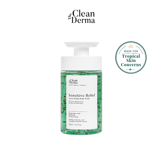 THE CLEAN DERMA Sensitive Relief Active Derma Body Wash 500ml