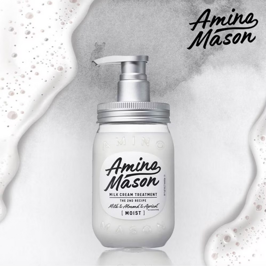 AMINO MASON Milk Cream Treatment Moist (Suitable for Normal To Dry And Damaged Hair) 450ml