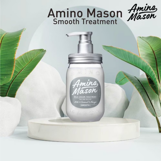 AMINO MASON Milk Cream Smooth Treatment (Suitable for Normal To Fine, Volumeless Hair) 450ml