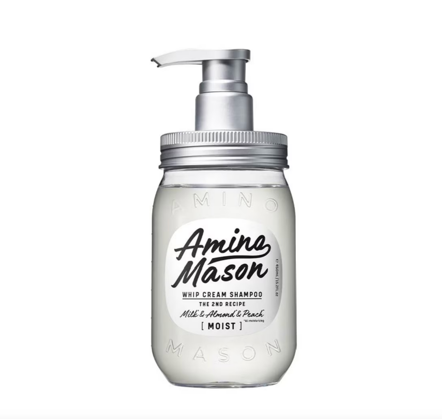 AMINO MASON Whip Cream Moist Shampoo (Suitable for Normal To Dry And Damaged Hair) 450ml