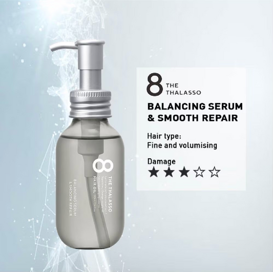 8 THE THALASSO Balancing Serum & Smooth Repair Hair Oil (For Fine & Volumising Hair Type) 100ml