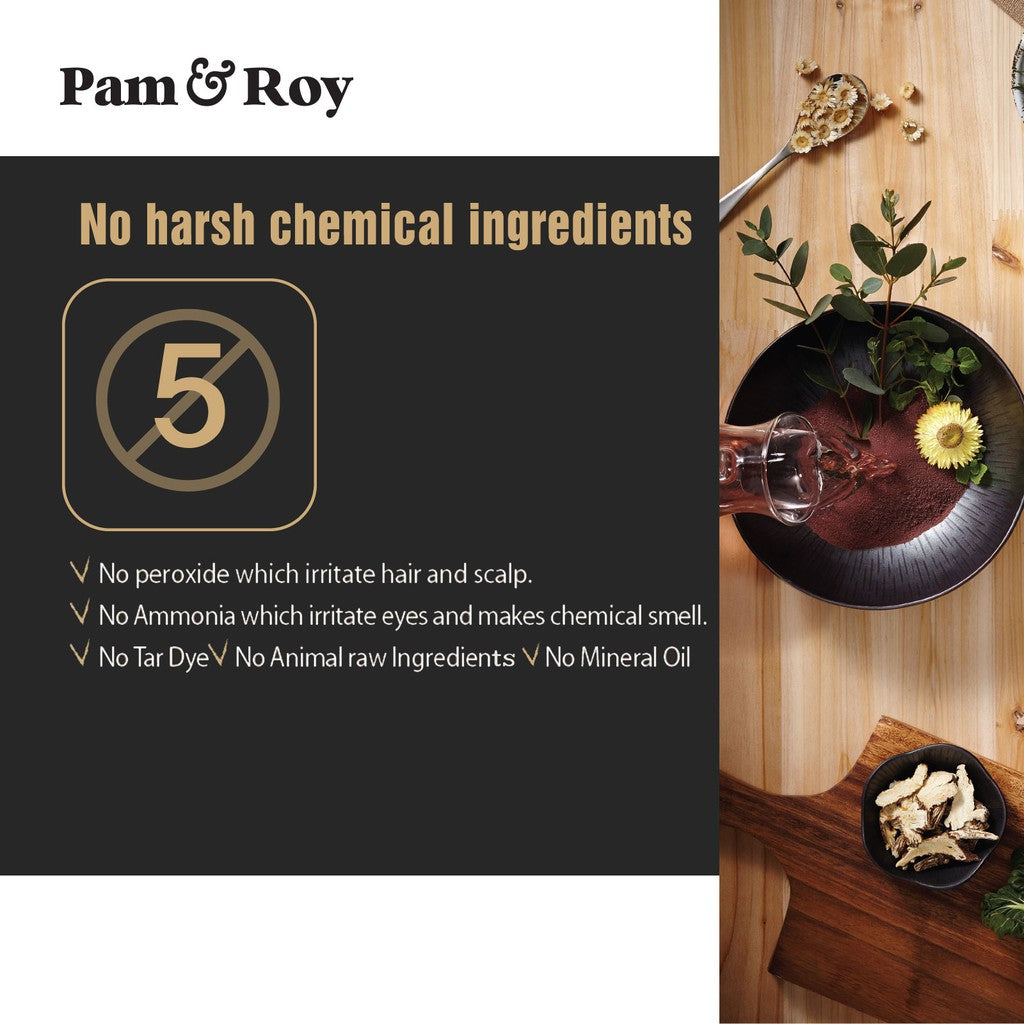 PAM&ROY / SEEDBEE Herb Water Hair Colour-For Grey Hair Coverage 30g/10g