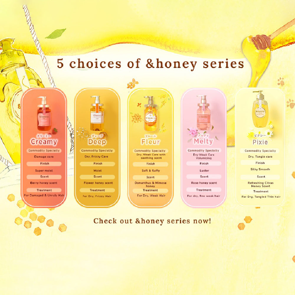 &honey Pixie Moist Silky Shampoo 440ml