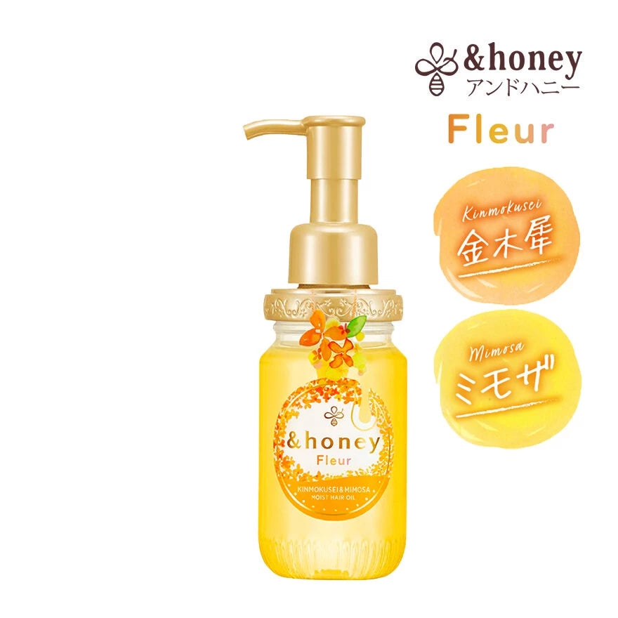 &HONEY Fleur Kinmokusei & Mimosa Moist Hair Oil 100ml