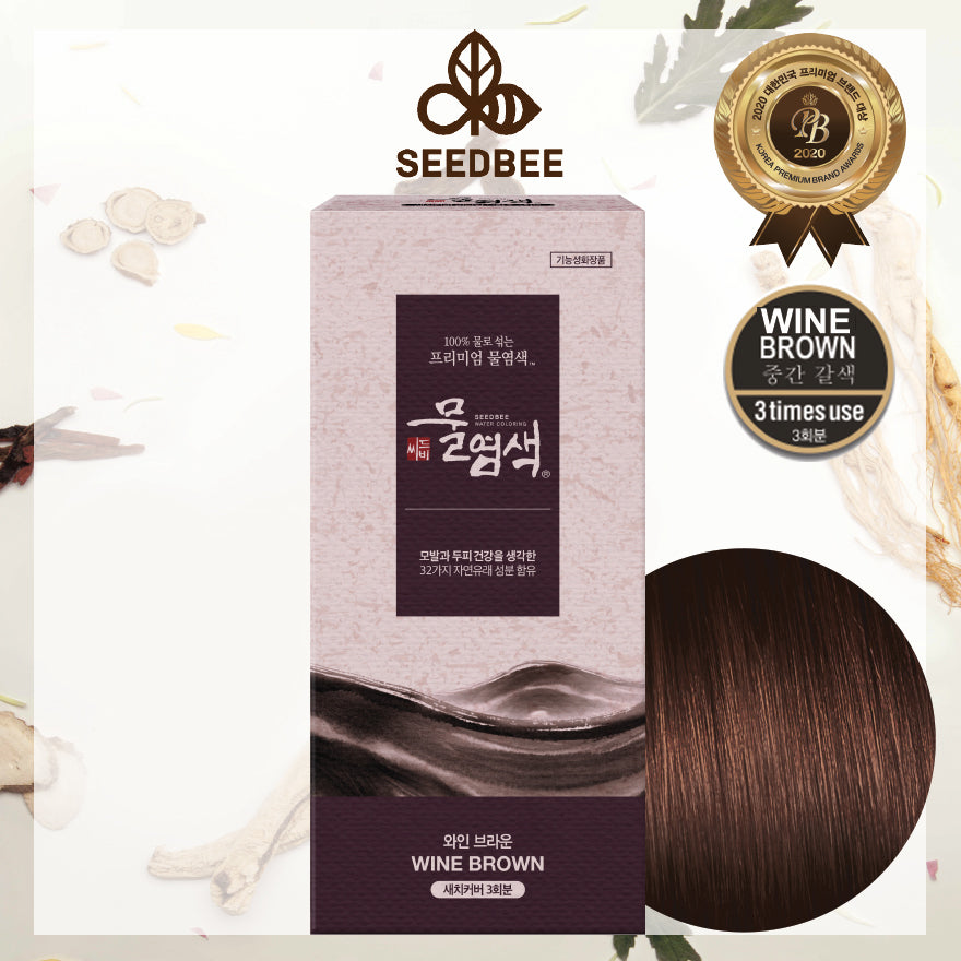 PAM&ROY / SEEDBEE Herb Water Hair Colour-For Grey Hair Coverage 30g/10g